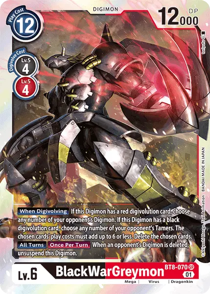 Blackwargreymon [Bt8-070] [New Awakening] 1