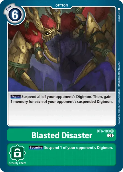 Blasted Disaster [Bt6-103] [Double Diamond] 1
