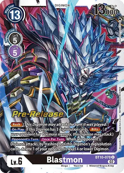 Blastmon [Bt10-070] [Xros Encounter Pre-Release Cards] 1