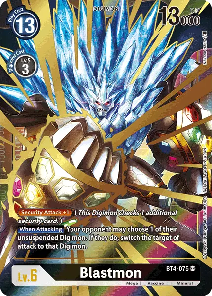 Blastmon [Bt4-075] (Alternate Art) [Great Legend] 1