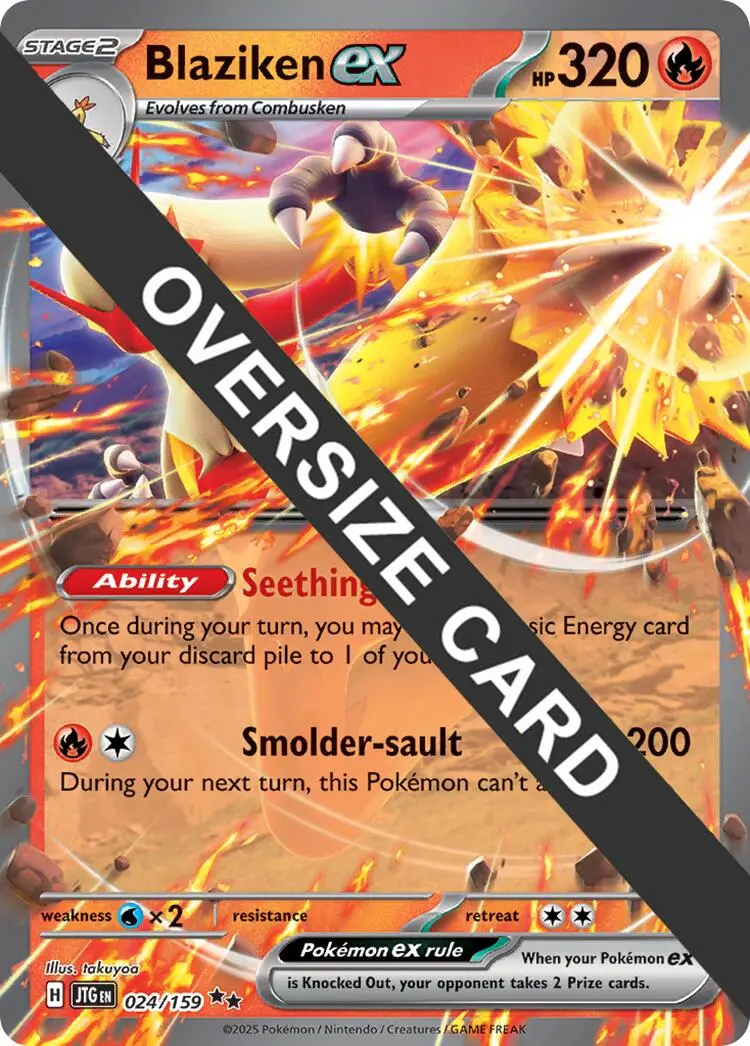 Blaziken Ex (024/159) (Jumbo Card) [Miscellaneous Cards] 1