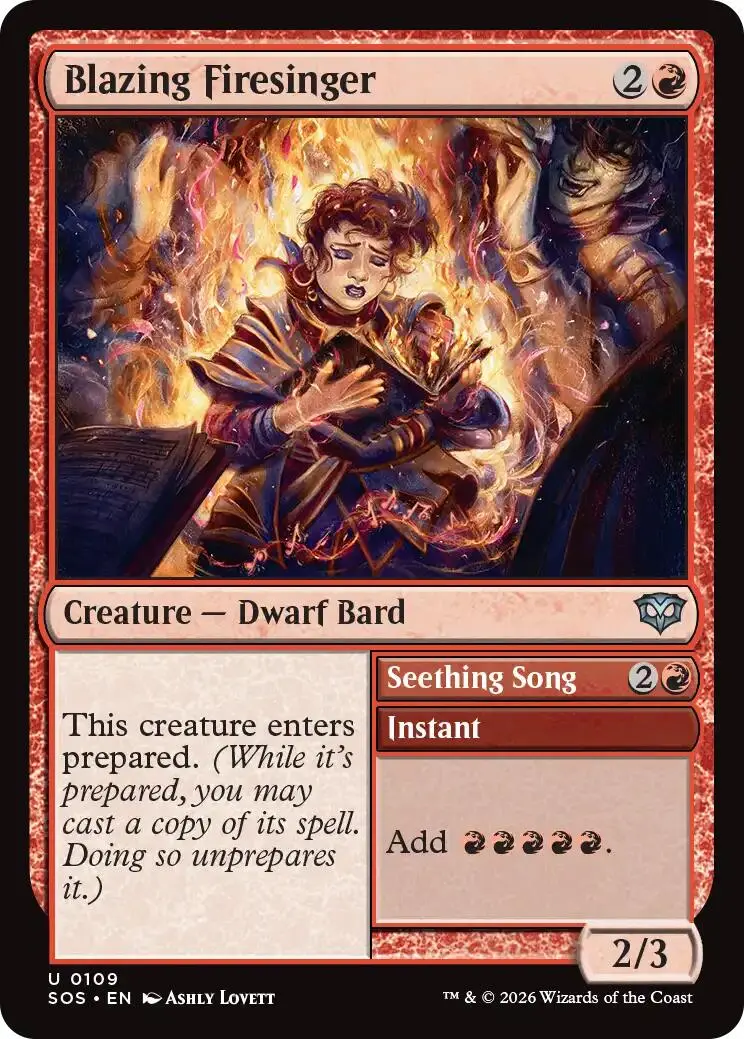 Blazing Firesinger [Secrets Of Strixhaven] 1