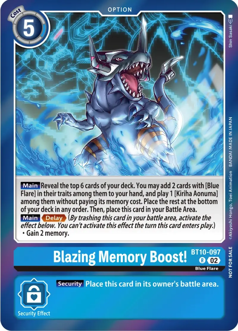 Blazing Memory Boost! [Bt10-097] (Event Pack 5) [Xros Encounter Promos] 1