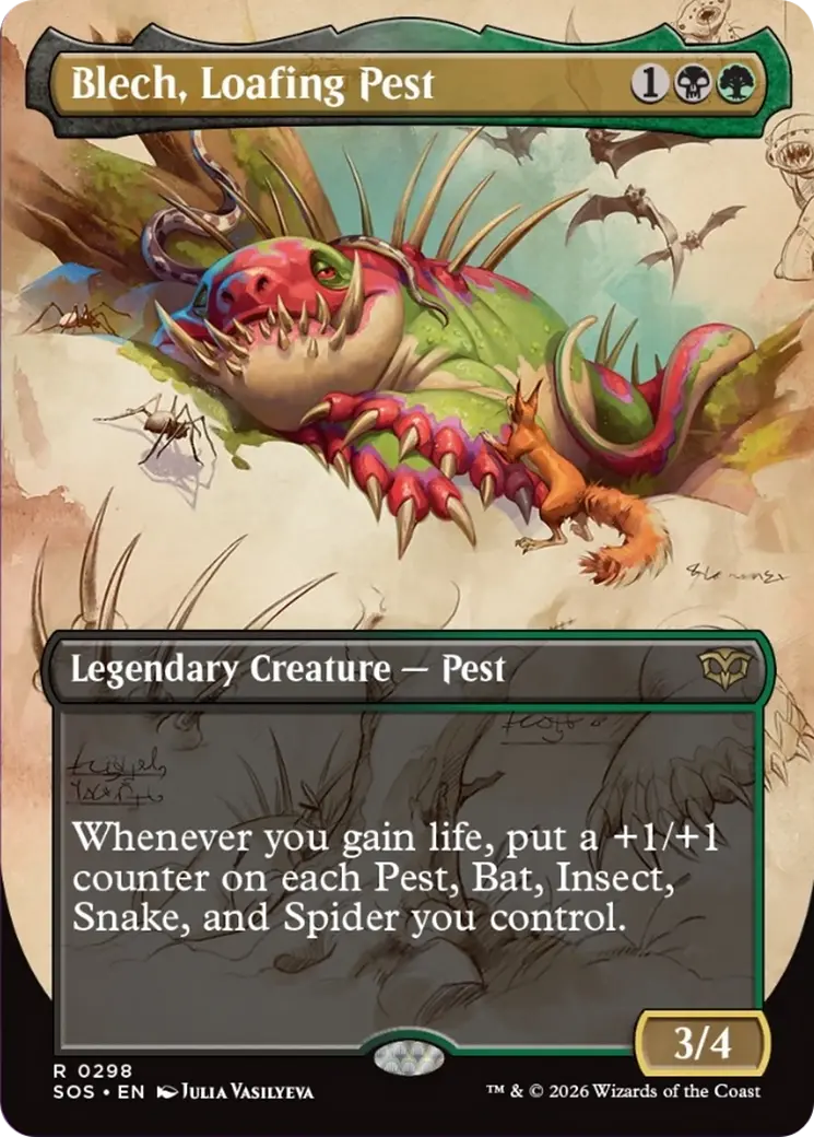 Blech, Loafing Pest (Borderless) [Secrets Of Strixhaven] 1