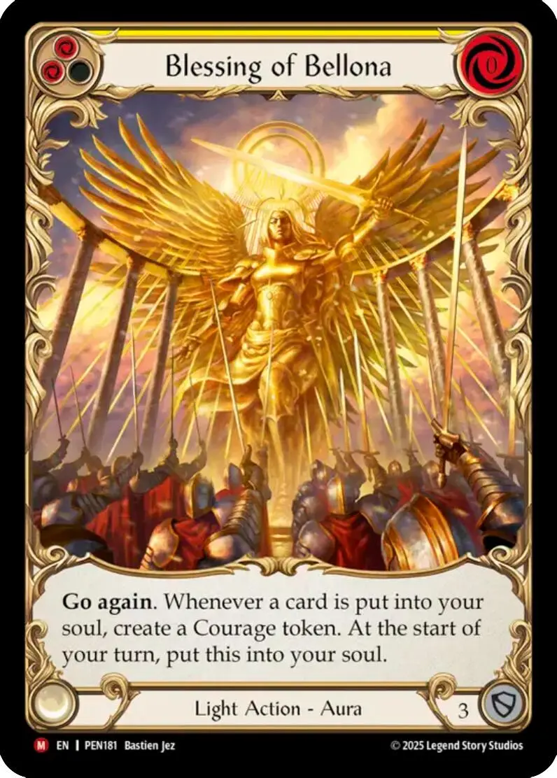 Blessing Of Bellona (Yellow) (Extended Art) [Pen181] (Compendium Of Rathe)  Cold Foil 1