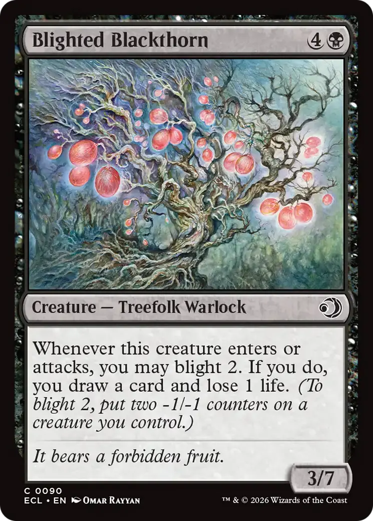 Blighted Blackthorn [Lorwyn Eclipsed] 1