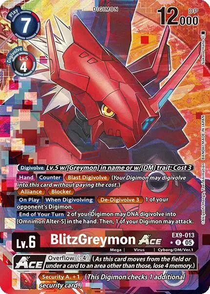 Blitzgreymon Ace [Ex9-013] (Alternate Art) [Versus Monsters] 1