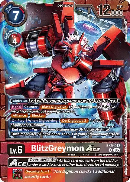 Blitzgreymon Ace [Ex9-013] [Versus Monsters] 1