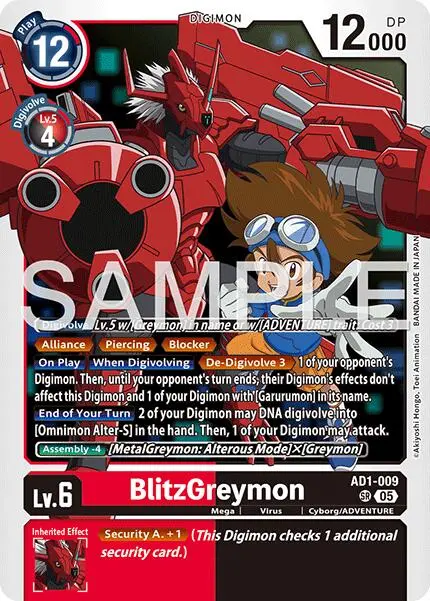 Blitzgreymon [Ad1-009] [Advanced Booster Digimon Generation] 1