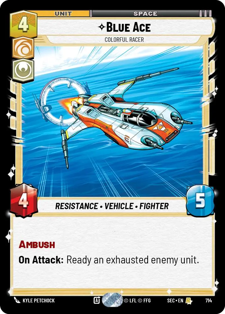 Blue Ace - Colorful Racer (Foil) (714) (714) [Secrets Of Power] 1