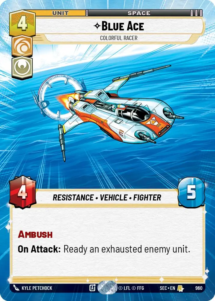 Blue Ace - Colorful Racer (Hyperspace Foil) (960) (960) [Secrets Of Power] 1