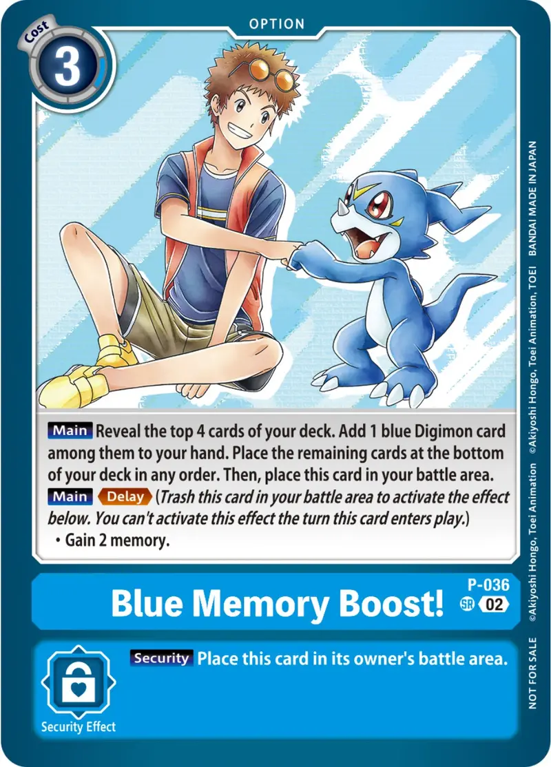 Blue Memory Boost! [P-036] (Nycc 2023 Demo Deck) [Promotional Cards] 1