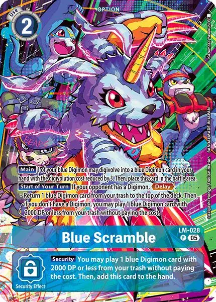 Blue Scramble [Lm-028] (Alternate Art) [Starter Deck: Hero Of Hope] 1