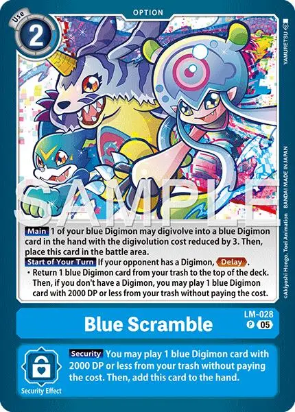Blue Scramble [Lm-028] (Reprint) [Advanced Booster Digimon Generation] 1