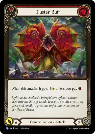 Bluster Buff [Sup221] (Super Slam)  Rainbow Foil 1