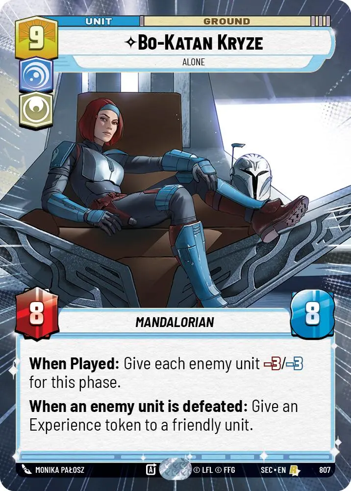 Bo-Katan Kryze - Katan Kryze (807) - Alone (Hyperspace Foil) (807) (807) [Secrets Of Power] 1