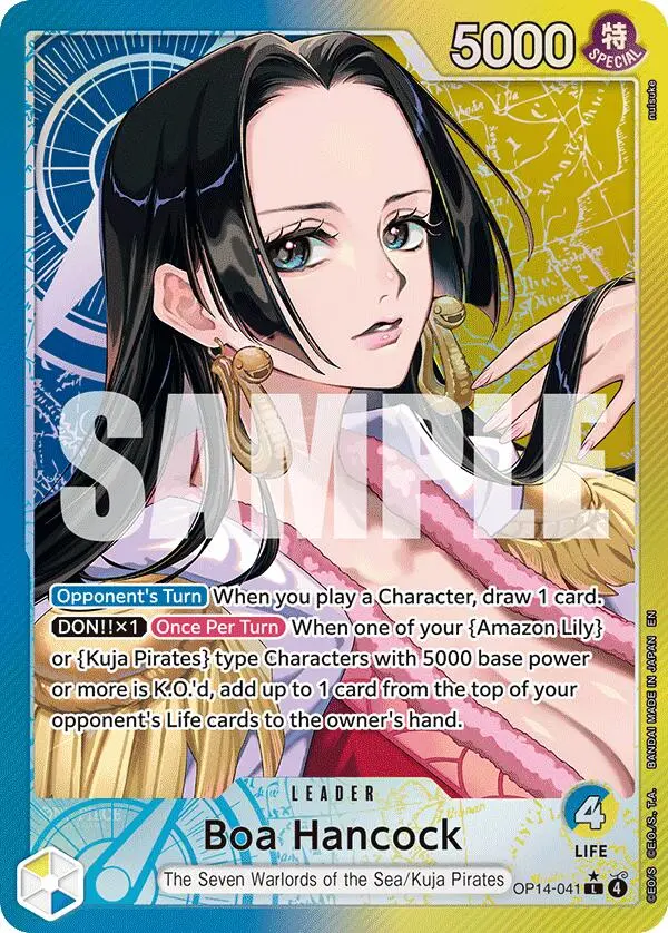 Boa Hancock (Op14-041) (Alternate Art) [The Azure Sea's Seven] 1