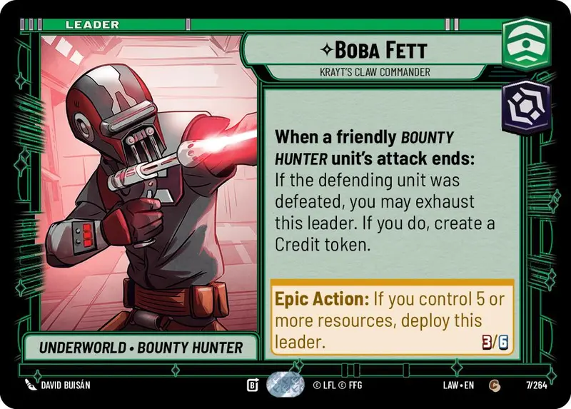 Boba Fett - Krayt's Claw Commander (7/264) (7/264) [A Lawless Time] 1