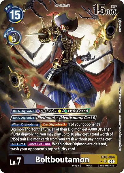 Boltboutamon [Ex8-064] (Alternate Art) [Chain Of Liberation] 1