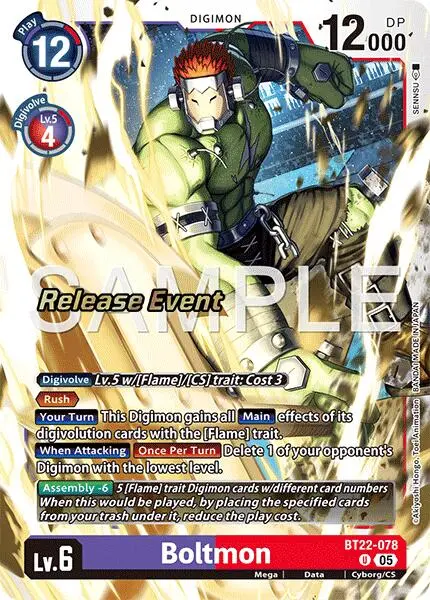 Boltmon [Bt22-078] [Cyber Eden Release Event Cards] 1