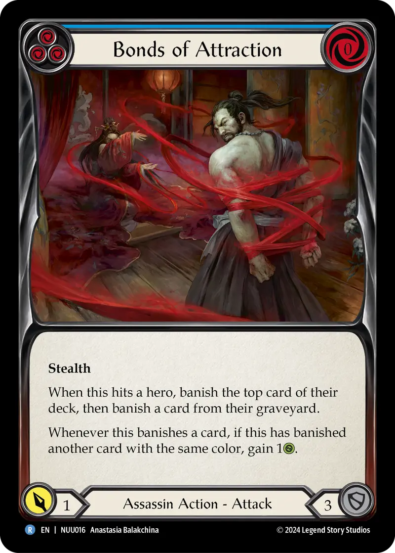 Bonds Of Attraction (Blue) [Nuu016] (Part The Mistveil Nuu Blitz Deck) 1
