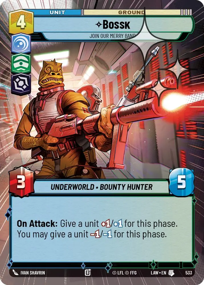 Bossk - Join Our Merry Band (533) (Hyperspace Foil) (533) [A Lawless Time] 1