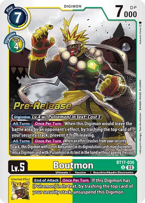 Boutmon [Bt17-036] [Secret Crisis Pre-Release Cards] 1