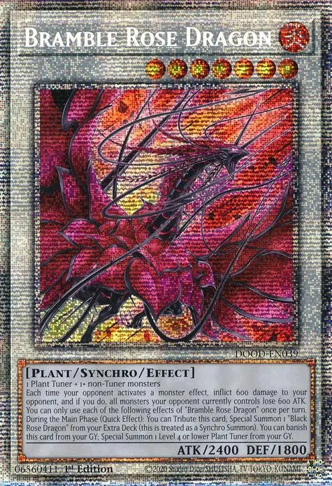 Bramble Rose Dragon (Starlight Rare) [Dood-En039] Starlight Rare 1
