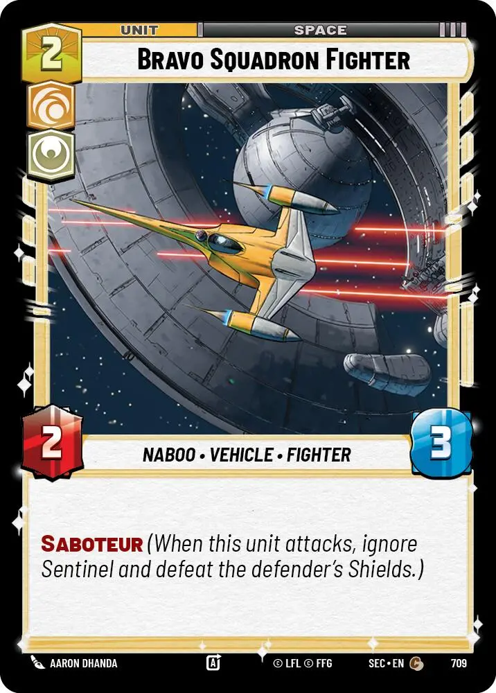 Bravo Squadron Fighter (709) (Foil) (709) [Secrets Of Power] 1