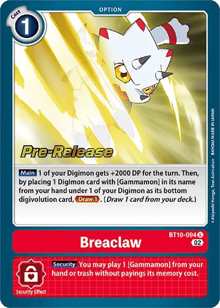 Breaclaw [Bt10-094] [Xros Encounter Pre-Release Cards] 1