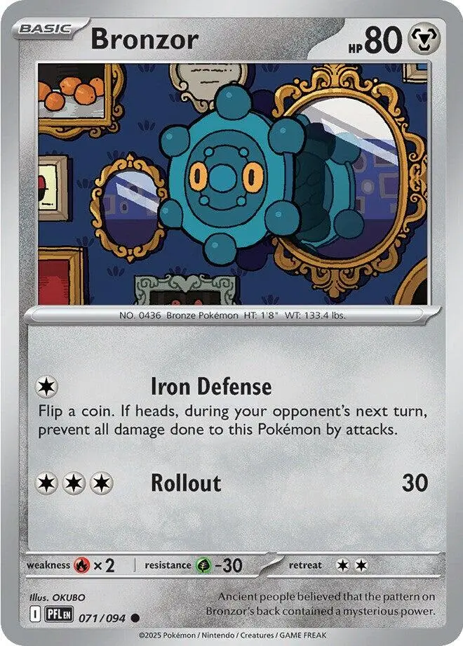 Bronzor (071/094) [Mega Evolution: Phantasmal Flames] 1