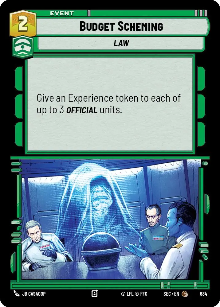 Budget Scheming (634) (Foil) (634) [Secrets Of Power] 1