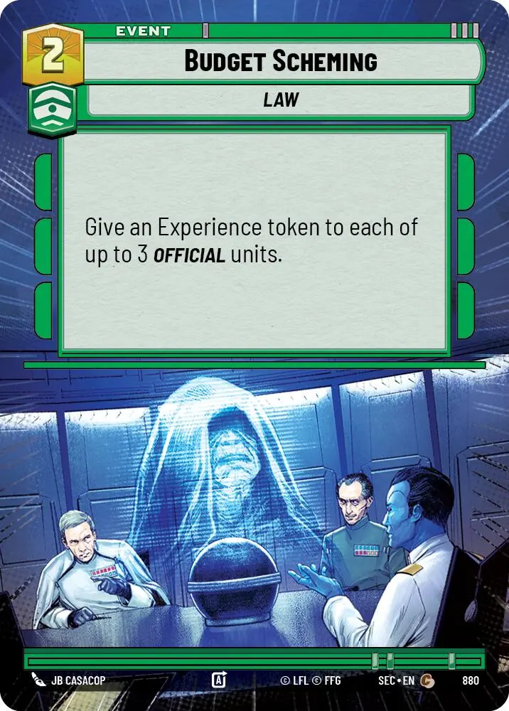 Budget Scheming (880) (Hyperspace Foil) (880) [Secrets Of Power] 1