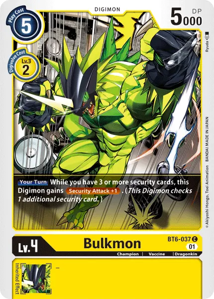 Bulkmon [Bt6-037] [Double Diamond] 1