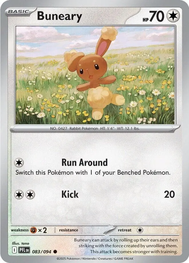 Buneary (083/094) [Mega Evolution: Phantasmal Flames] 1