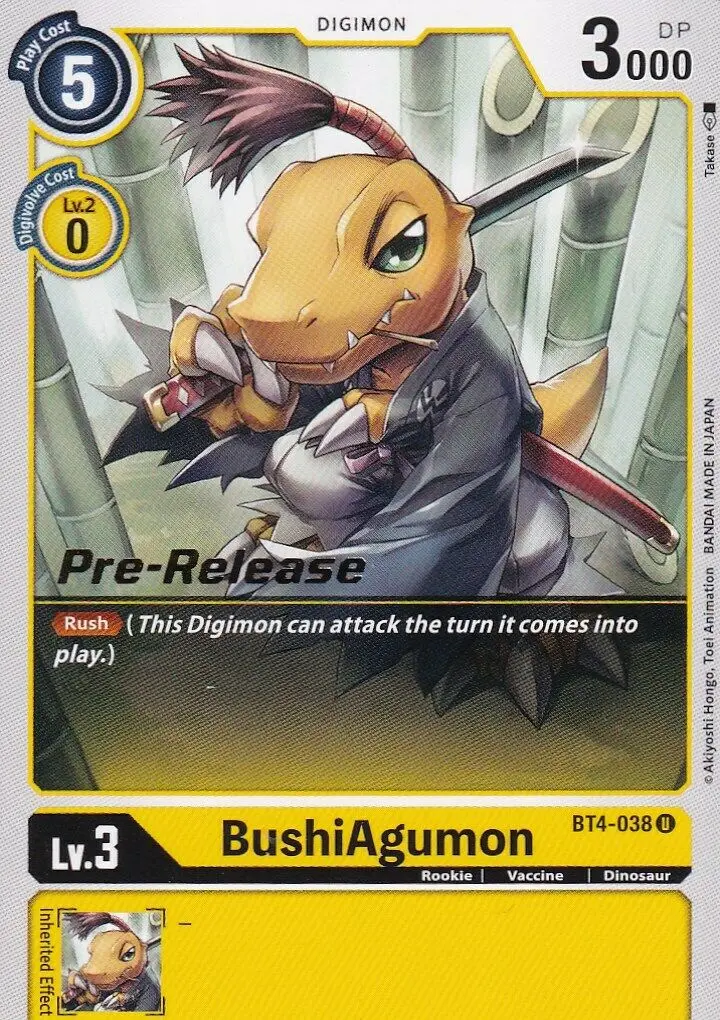 Bushiagumon [Bt4-038] [Great Legend Pre-Release Promos] 1