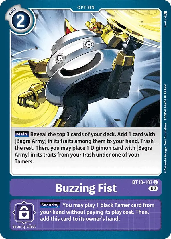 Buzzing Fist [Bt10-107] [Xros Encounter] 1
