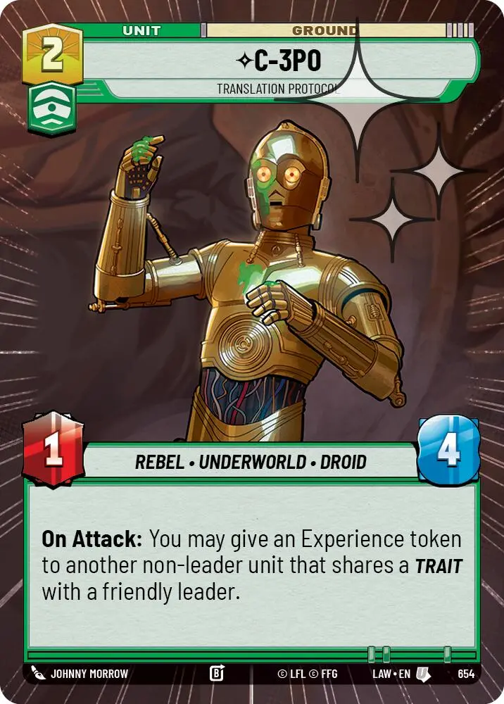 C-3Po - Translation Protocol (654) (Hyperspace Foil) (654) [A Lawless Time] 1