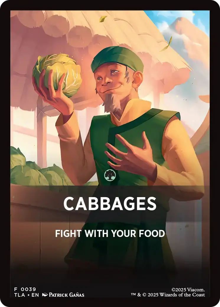 Cabbages Theme Card [Avatar: The Last Airbender Tokens] 1