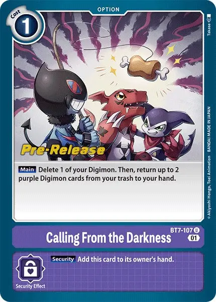 Calling From The Darkness [Bt7-107] [Next Adventure Pre-Release Cards] 1