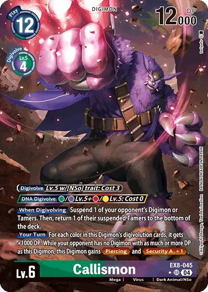 Callismon [Ex8-045] (Alternate Art) [Chain Of Liberation] 1
