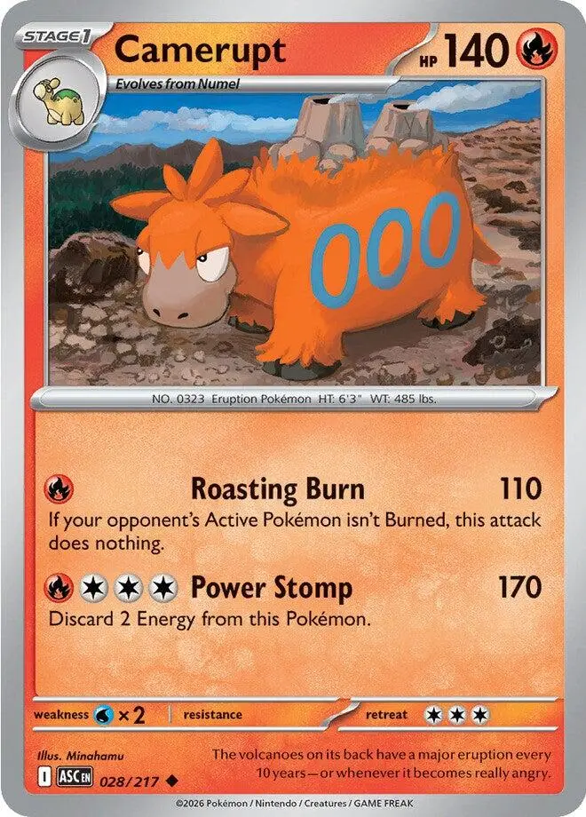 Camerupt (028/217) [Mega Evolution: Ascended Heroes] 1