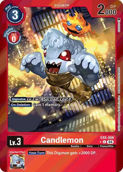 Candlemon [Ex8-008] (Limited Foil) [Chain Of Liberation] 1