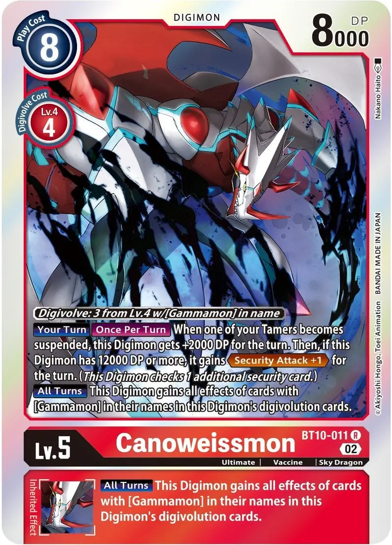 Canoweissmon [Bt10-011] [Xros Encounter] 1
