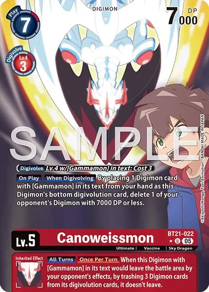 Canoweissmon [Bt21-022] (Alternate Art) [Advanced Booster Digimon Generation] 1