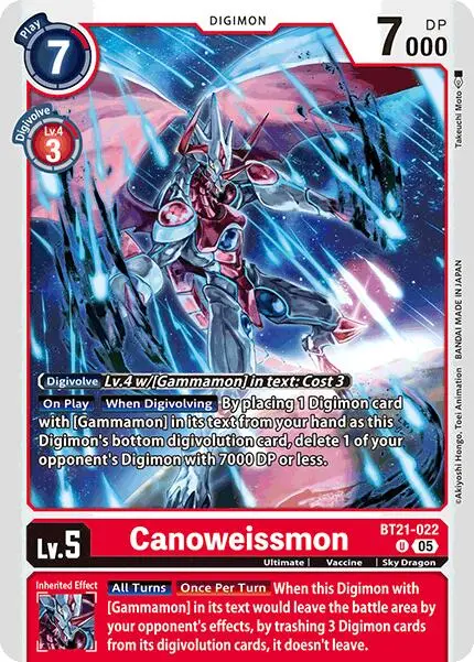 Canoweissmon [Bt21-022] [World Convergence] 1