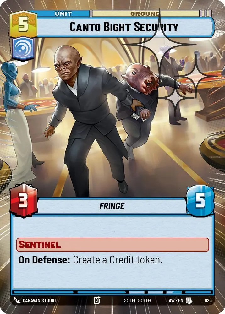 Canto Bight Security (623) (Hyperspace Foil) (623) [A Lawless Time] 1