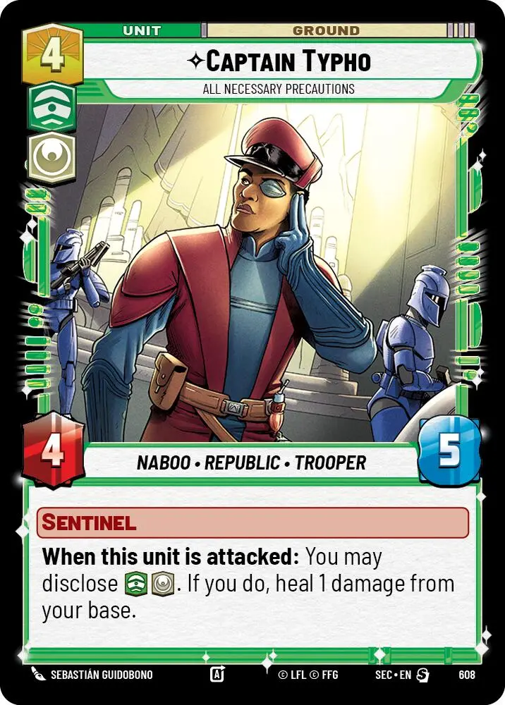 Captain Typho - All Necessary Precautions (Foil) (608) (608) [Secrets Of Power] 1