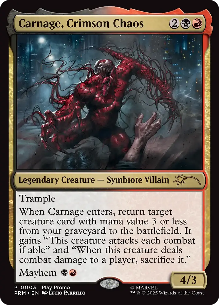 Carnage, Crimson Chaos [Wizards Play Network 2025] 1