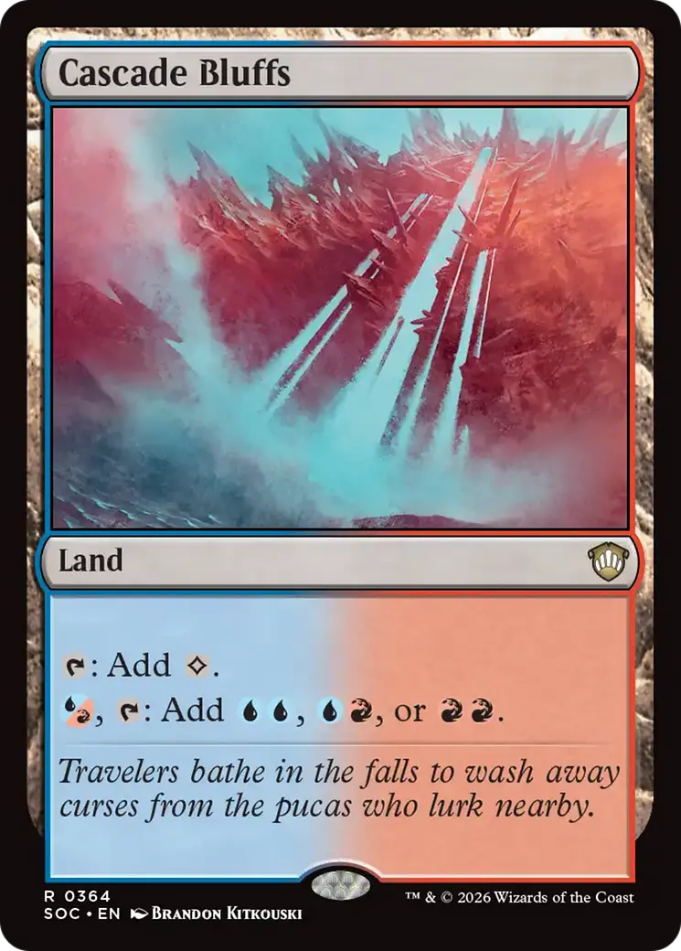 Cascade Bluffs [Secrets Of Strixhaven Commander] 1